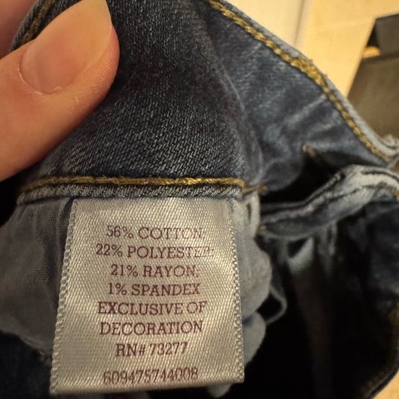 SO juniors skinny jeans, blue, size 3 - Picture 6 of 9